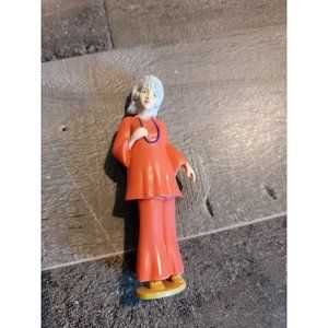 Disney Red dress‎ blue necklace old woman grandma toy figure